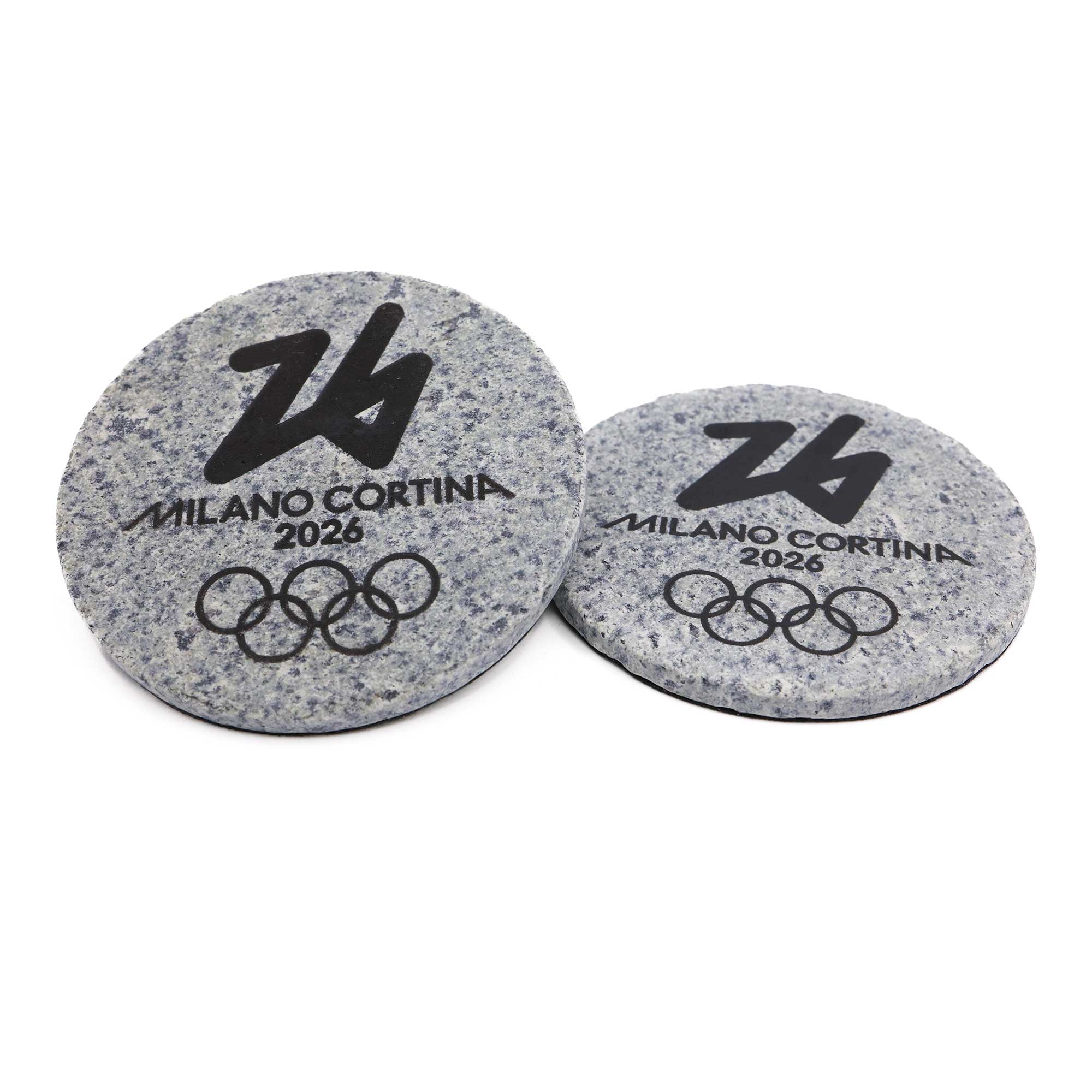 Milano Cortina 2026 Granite Coasters and Drink Chill Cubes (Not
