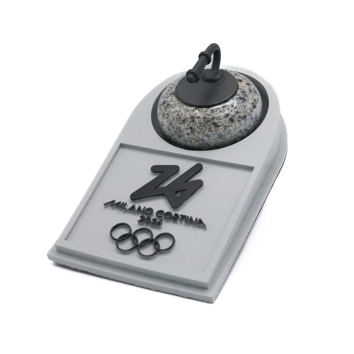 Milano Cortina 2026 Mini Stone on Replica Base (Made with the 2026 Olympic Curling Stones)