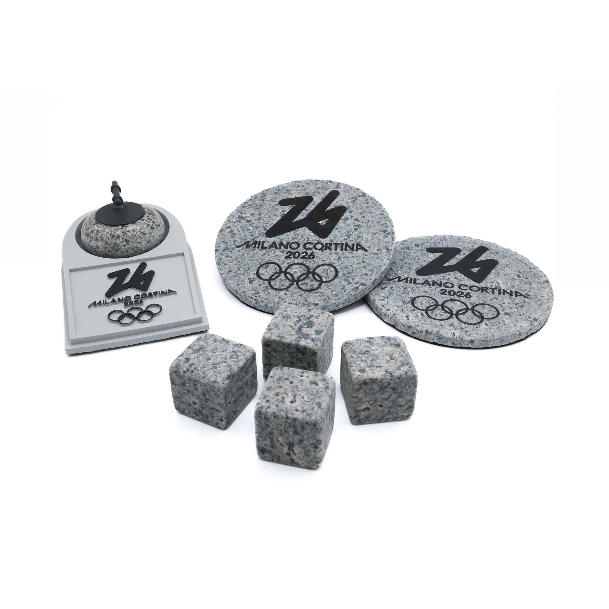 Milano Cortina 2026 Curling Granite Gift Set (Not made with the